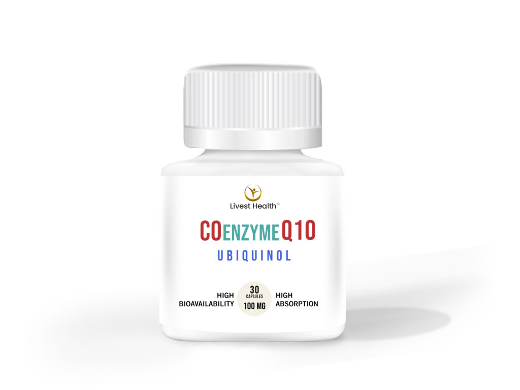 Image showing a bottle of CoQ10 supplement