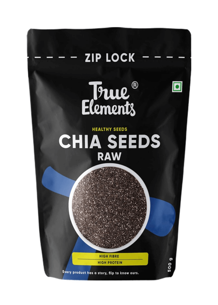 Image showing high protein, high fibre raw chia seeds