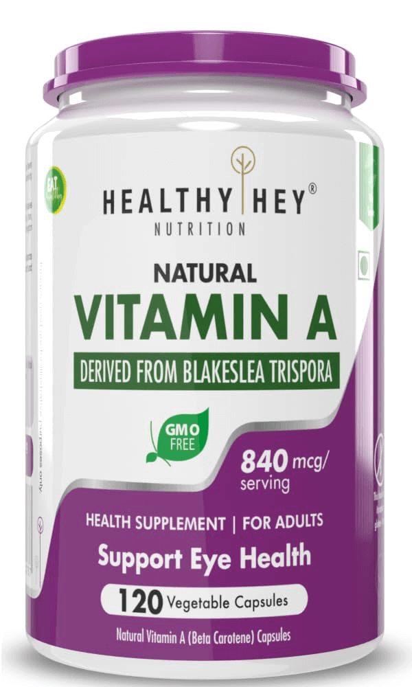 HealthyHey Nutrition Natural Vitamin A from Beta Carotene 